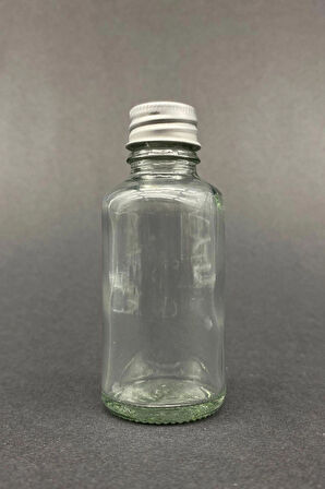 6 Adet Şeffaf Cam Shot Şişesi Sızdırmaz Gümüş Metal Kapaklı Kolonya Koku Süs Çok Amaçlı Şişe 30ml