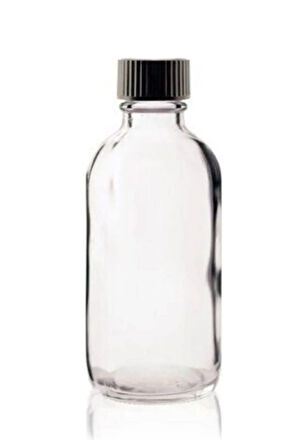 6 Adet Şeffaf Cam Shot Şişesi Sızdırmaz Siyah Plastik Kapaklı Kolonya Koku Süs Çok Amaçlı Şişe 100ml