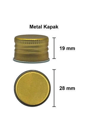 4 Adet Şeffaf Cold Brew Metal Gold Kapaklı Soğuk Kahve Yassı Cam Şişe 200 ml ve Çubuk Buz Kalıbı