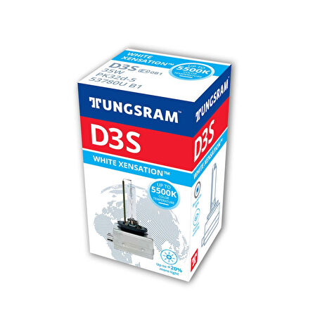 TUNSGRAM D3S  35W XEON AMPÜL 5500K BEYAZ IŞIK