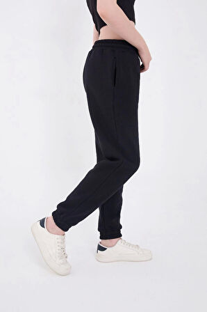 TUA MODA Üç İplik Basic Lastikli Eşofman Pantolon - Lacivert