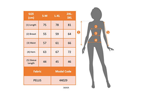 TUA MODA Kadın Uzun Kollu Yuvarlak Yakalı Cepli Peluş Bluz