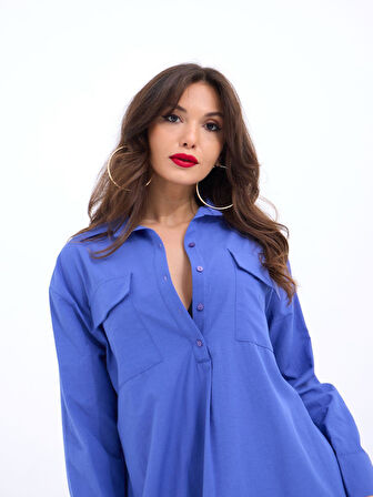 TUA MODA 5855 ELBİSE-MOR