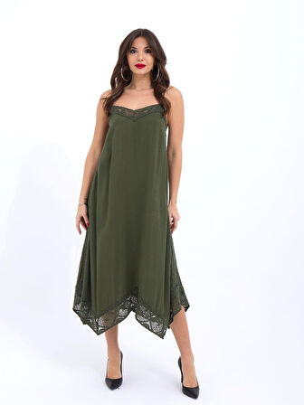 TUA MODA 7108 ELBİSE-HAKİ
