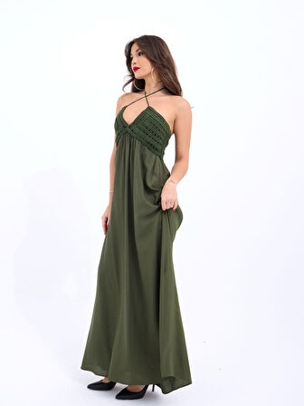 TUA MODA 7098 ELBİSE-HAKİ