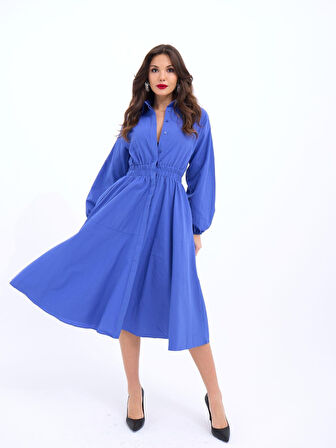 TUA MODA 6813 ELBİSE-MOR