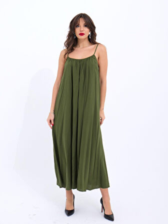 TUA MODA 7296 ELBİSE-HAKİ