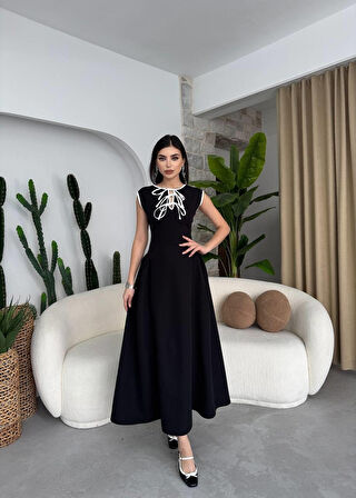 TUA MODA Eros Fiyonk Detaylı Elbise