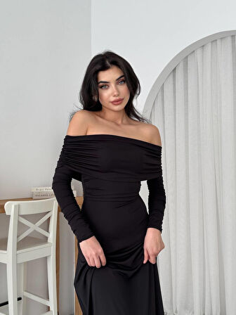 TUA MODA Uras Straplez Elbise