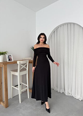 TUA MODA Uras Straplez Elbise