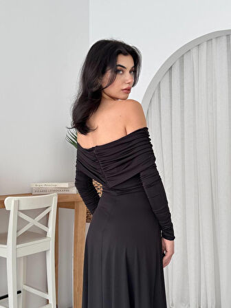 TUA MODA Uras Straplez Elbise