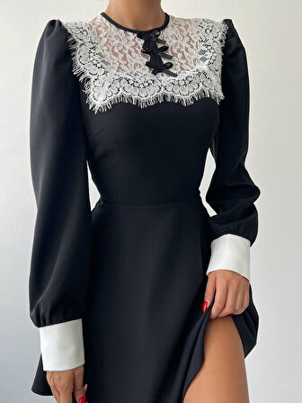 TUA MODA Parma Uzun Kollu Mini Boy Elbise