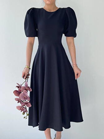 TUA MODA Catania Balon Kol Elbise