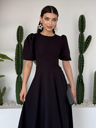 TUA MODA Catania Balon Kol Elbise