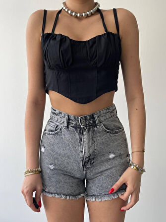 TUA MODA Elix Askılı Büstiyer Crop