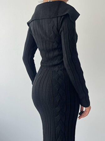 TUA MODA Vienne Yarasa Yaka Elbise