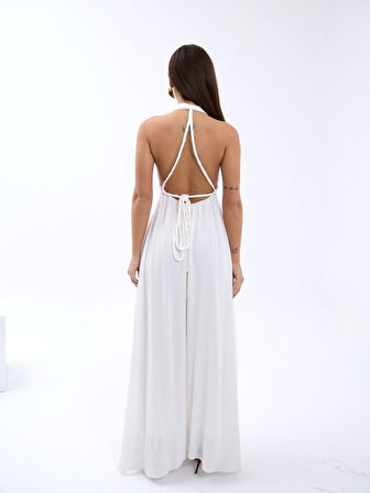 TUA MODA 6996 ELBİSE-EKRU