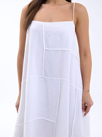 TUA MODA 7325 ELBİSE-BEYAZ