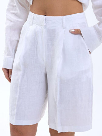 TUA MODA 7066 ŞORT-BEYAZ