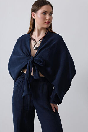 TUA MODA BLUZ - Lacivert