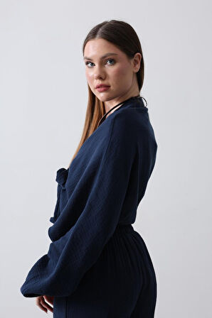 TUA MODA BLUZ - Lacivert