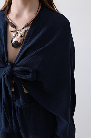 TUA MODA BLUZ - Lacivert