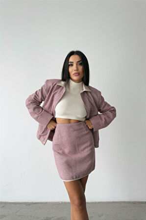 TUA MODA KAŞE KISA ETEK - Pembe