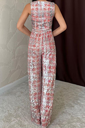 TUA MODA Gri Pullu Yelek Ve Pantolon Takım