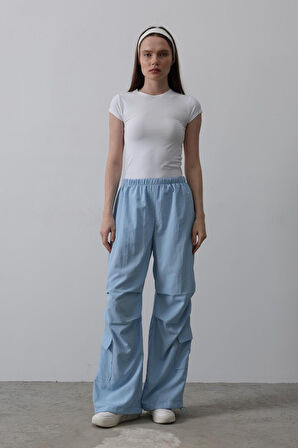 TUA MODA Paraşüt Cargo Pantolon - Mavi