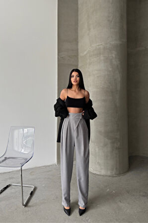 TUA MODA TASARIM PANTOLON - Gri