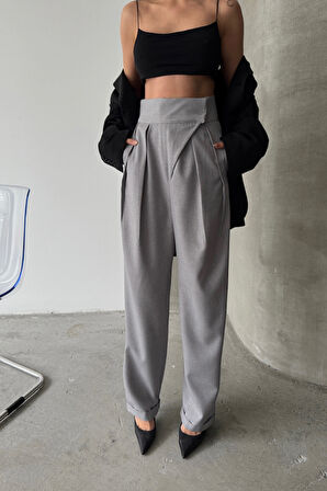 TUA MODA TASARIM PANTOLON - Gri