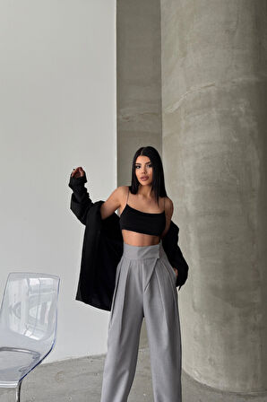 TUA MODA TASARIM PANTOLON - Gri