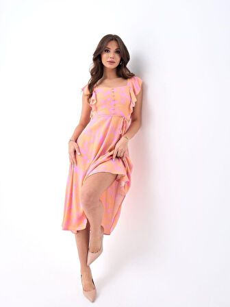 TUA MODA 5370 ELBİSE-SOMON