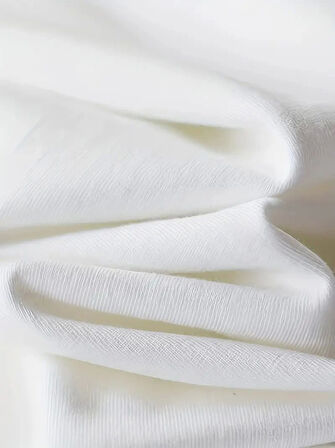 TUA MODA Baskılı Oversize Bisiklet Yaka T-shirt - Beyaz