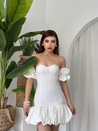 TUA MODA Peyda Straplez Elbise