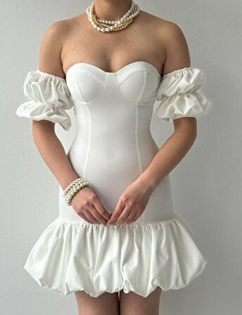 TUA MODA Peyda Straplez Elbise