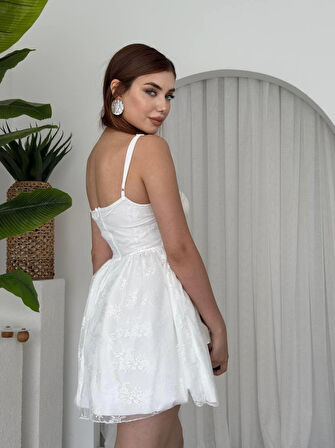 TUA MODA Toba İp Askılı Elbise