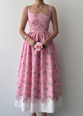 TUA MODA Yoa Cep Detaylı Elbise