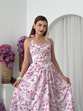 TUA MODA Rans Midi Elbise