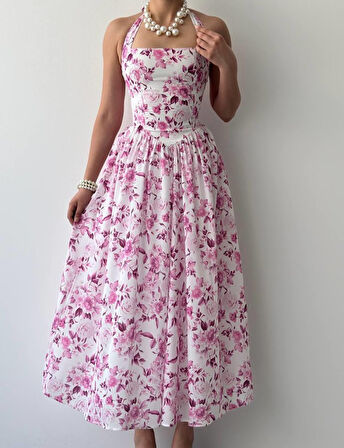 TUA MODA Rans Midi Elbise