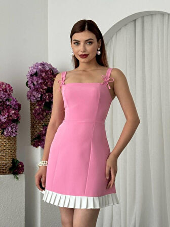 TUA MODA Steel Fiyonk Detay Elbise