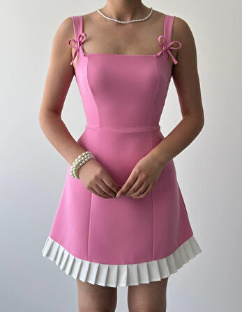 TUA MODA Steel Fiyonk Detay Elbise