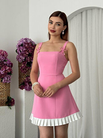 TUA MODA Steel Fiyonk Detay Elbise