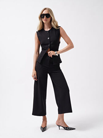 TUA MODA Bol Paça Midi Boy Pantolon