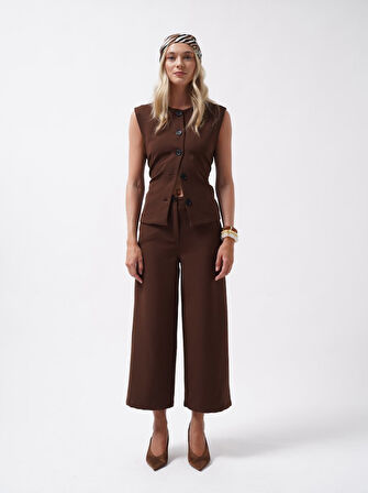 TUA MODA Bol Paça Midi Boy Pantolon