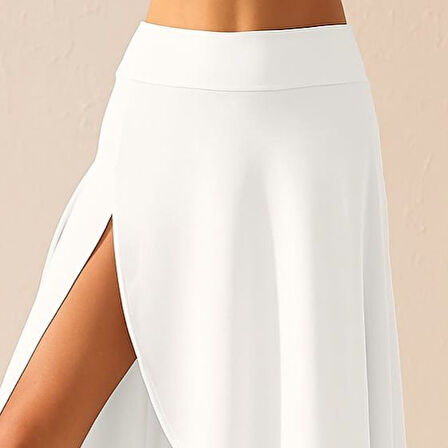 TUA MODA Kadın Cep Detay Taytlı Sandy Etek