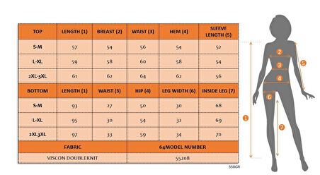 TUA MODA Kadın Uzun Kollu Bisiklet Yaka Pulpayetli Viskon Iki Iplik Bluz Ve Pantolon Ikili Takım