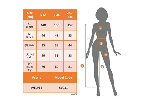 TUA MODA Kadın Uzun Kollu Kapşonlu Fermuarlı Kadife Tulum