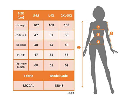 TUA MODA Kadın Uzun Kollu V Yakalı önden Düğmeli Yırtmaçlı Modal Midi Kemersiz Elbise