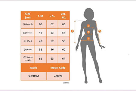 TUA MODA Kadın Uzun Kollu Bisiklet Yaka Desenli Süprem Bluz